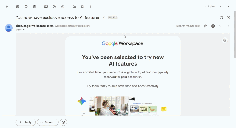 Copy a designed email you received into the editor